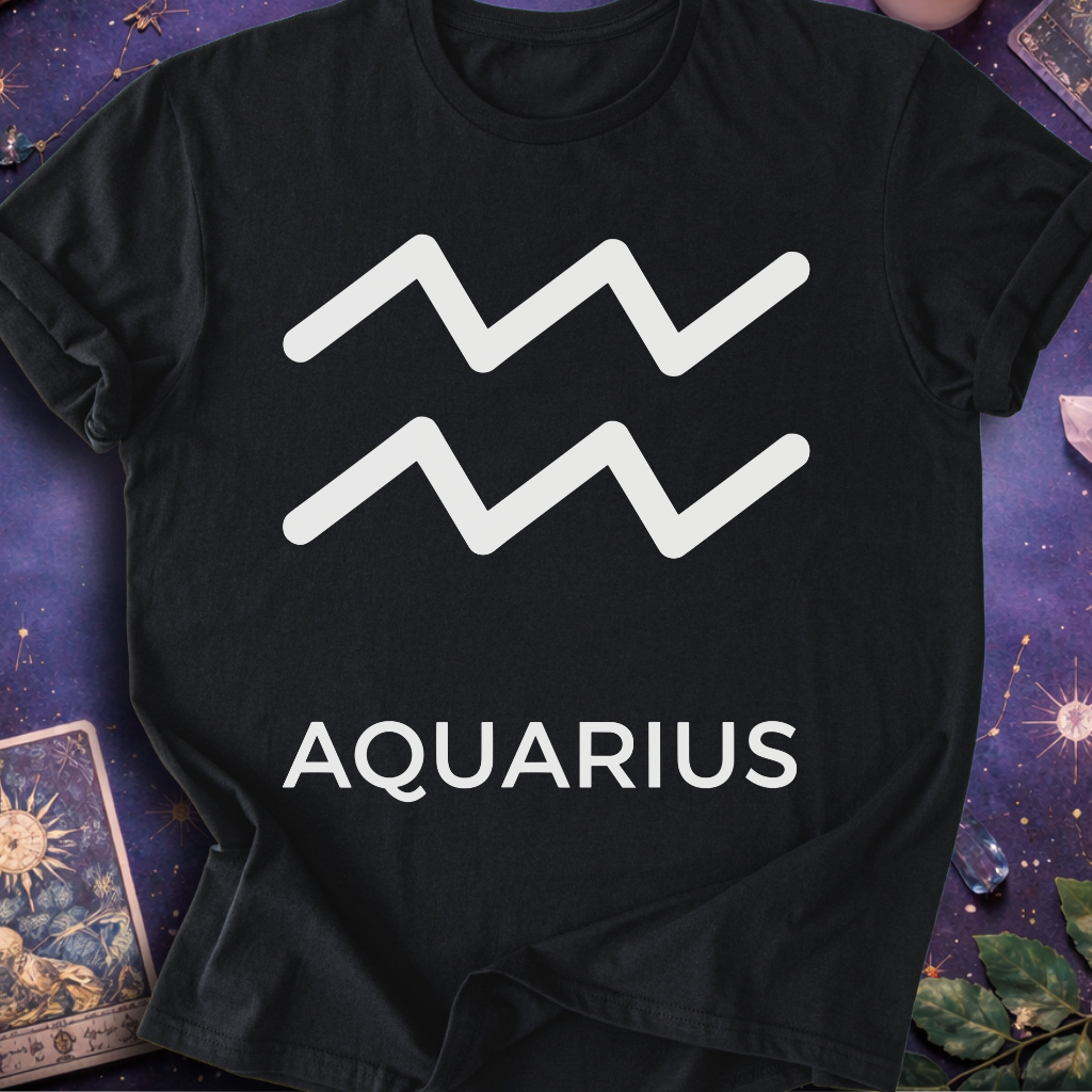 Aquarius Minimalist T-Shirt