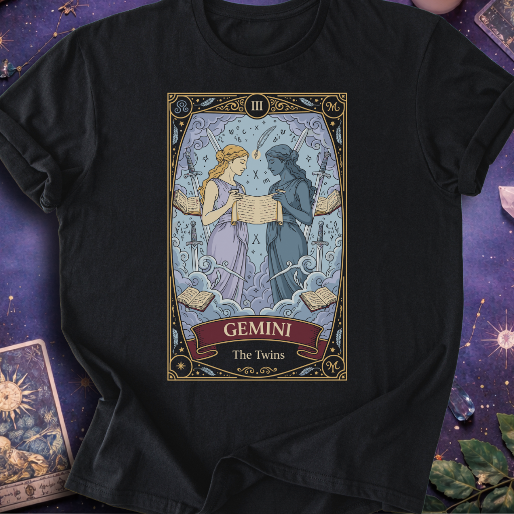 Gemini Tarot Card T-Shirt