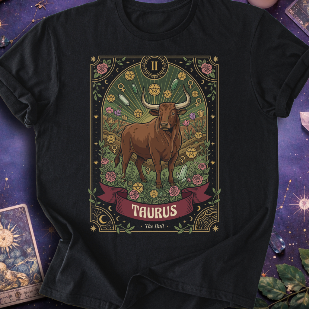 Taurus Tarot Card T-Shirt