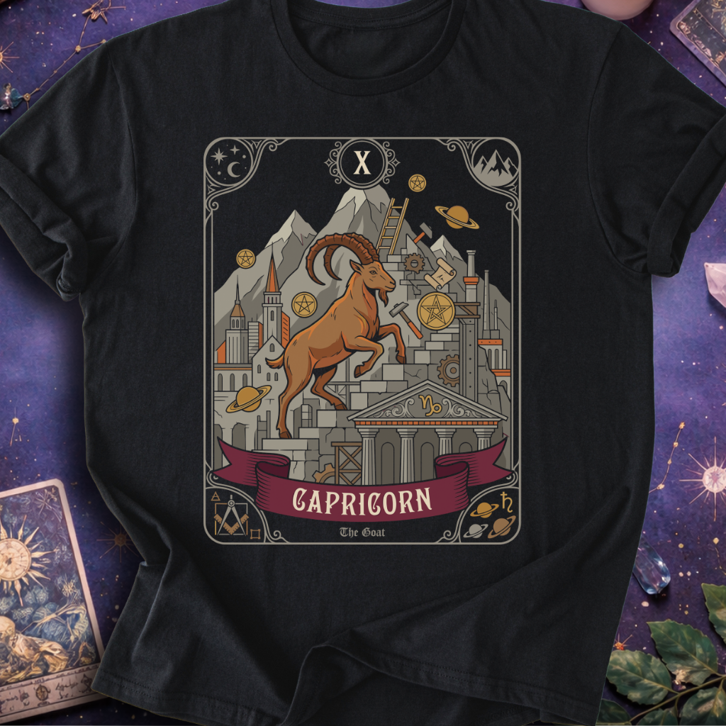 Capricorn Tarot Card T-Shirt