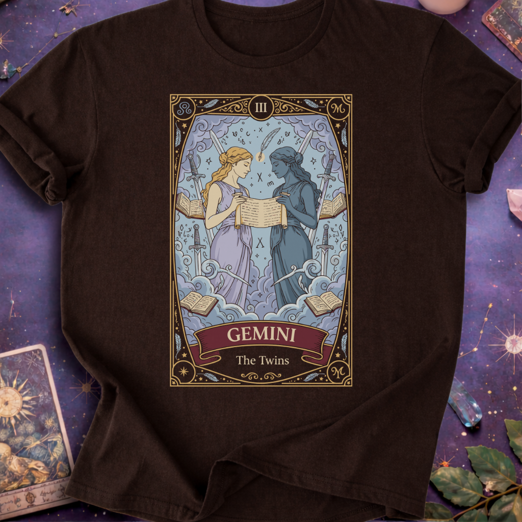 Gemini Tarot Card T-Shirt