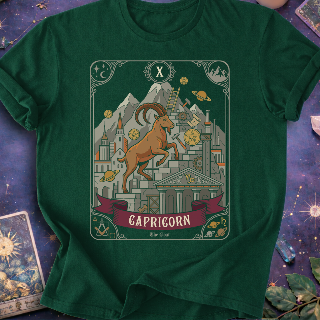 Capricorn Tarot Card T-Shirt