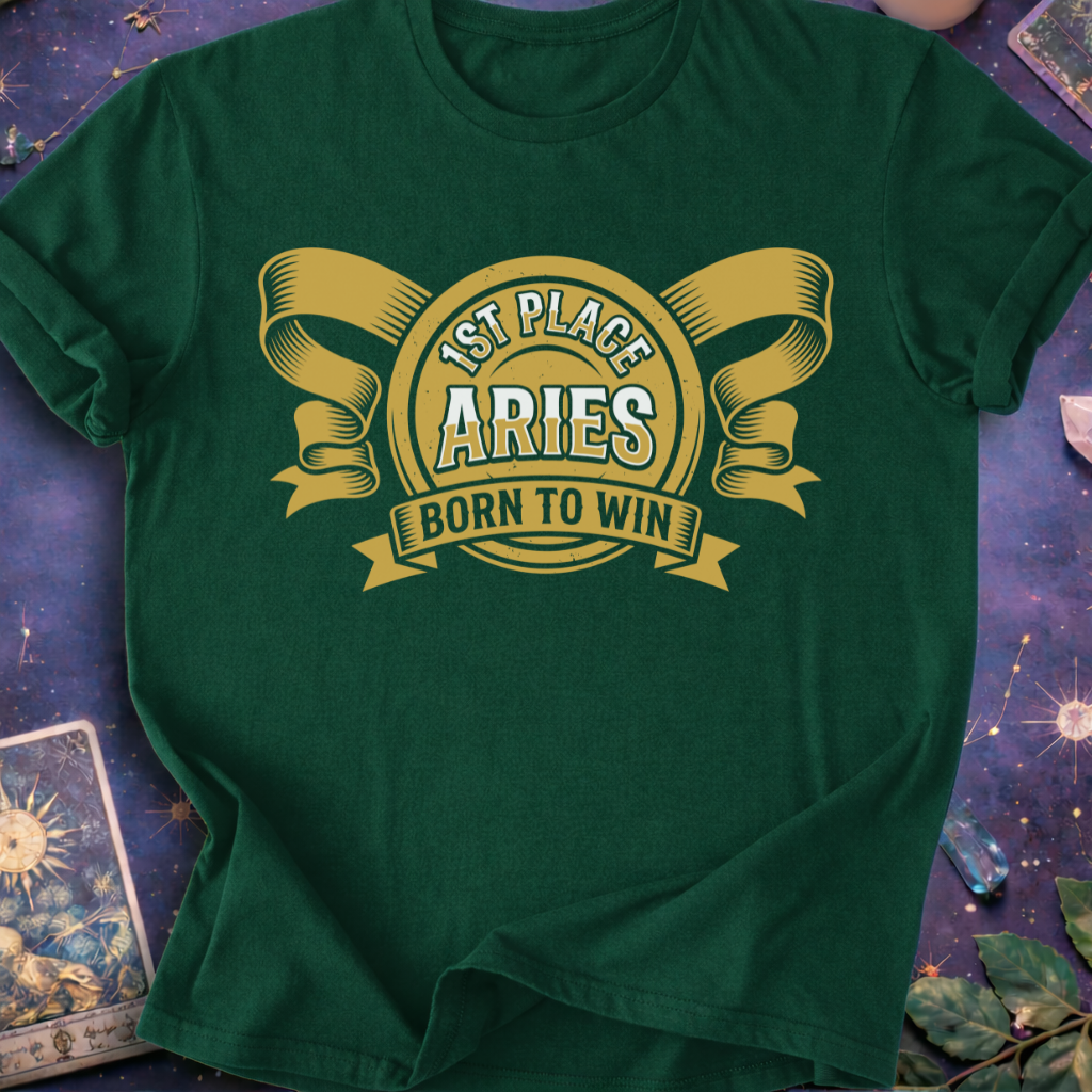 Aries Gold Medal Born To Win T-Shirt