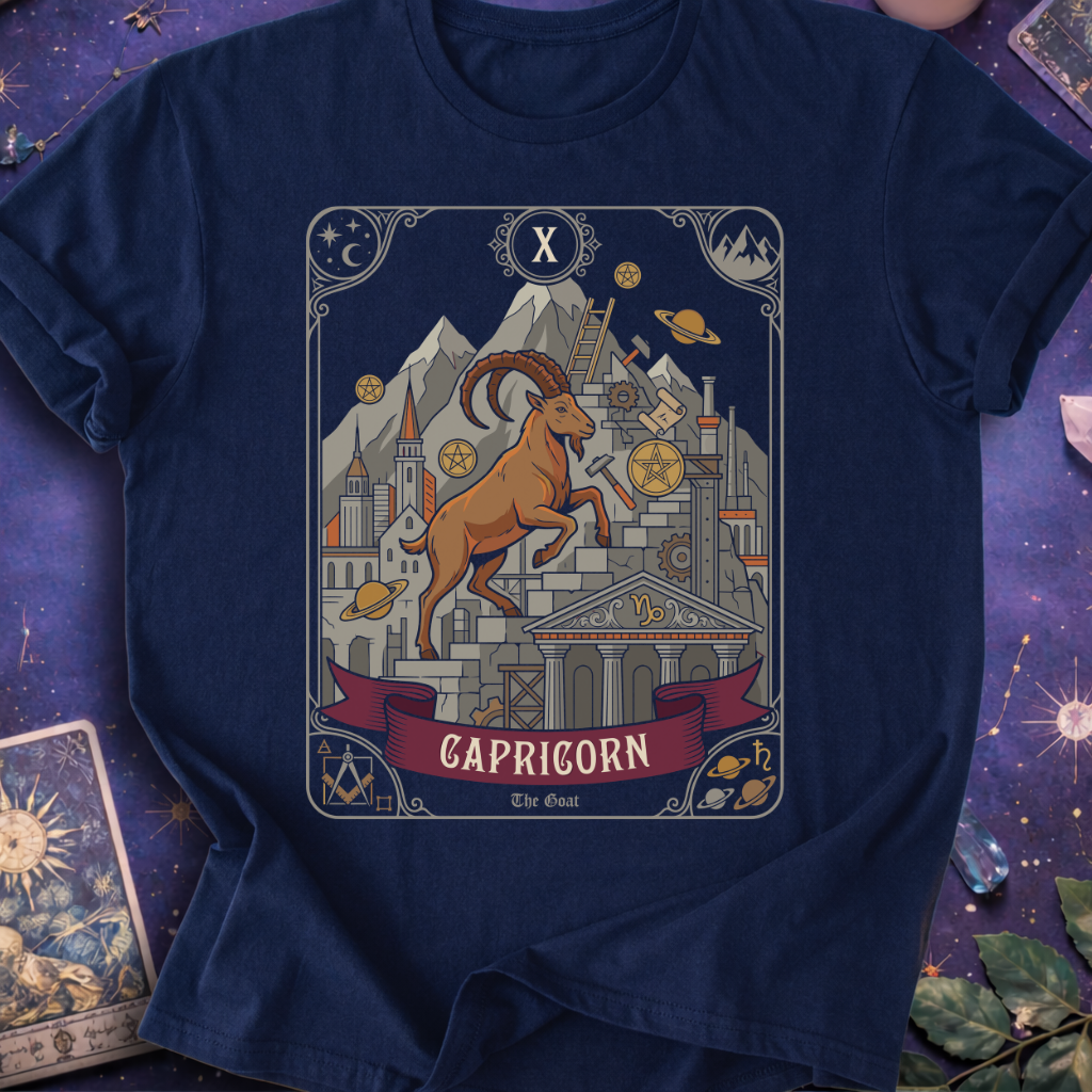Capricorn Tarot Card T-Shirt