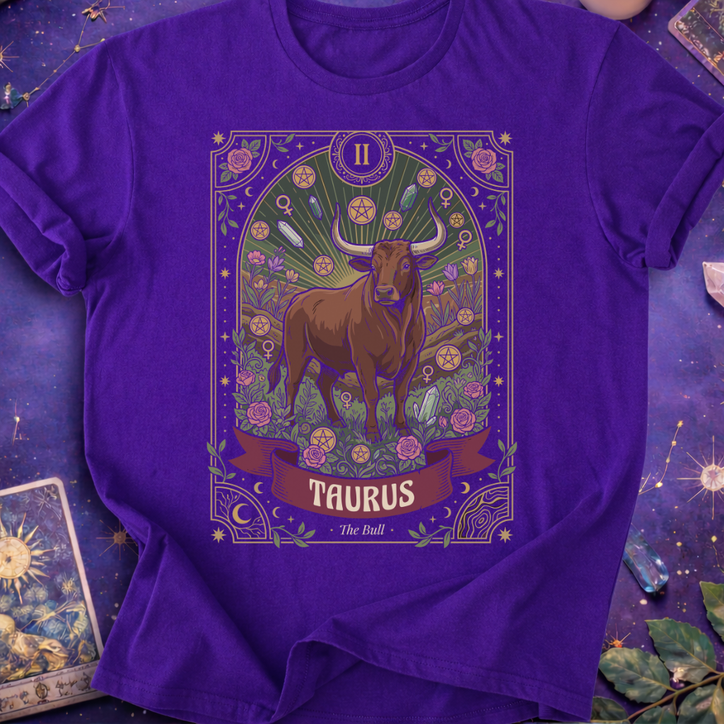 Taurus Tarot Card T-Shirt
