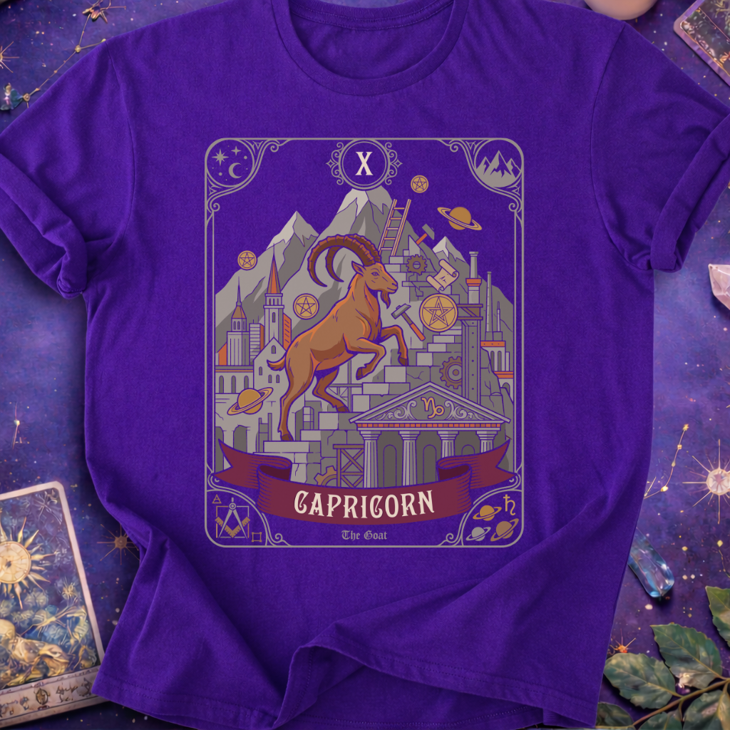 Capricorn Tarot Card T-Shirt