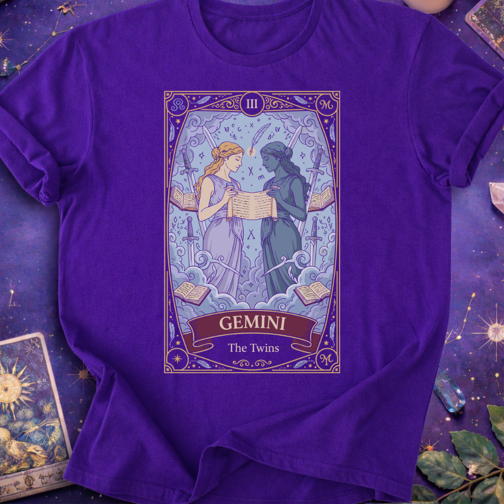 Gemini Tarot Card T-Shirt