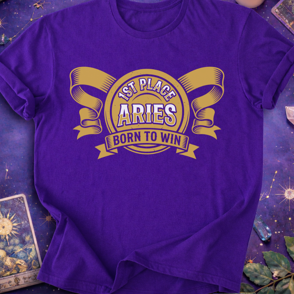 Aries Gold Medal Born To Win T-Shirt